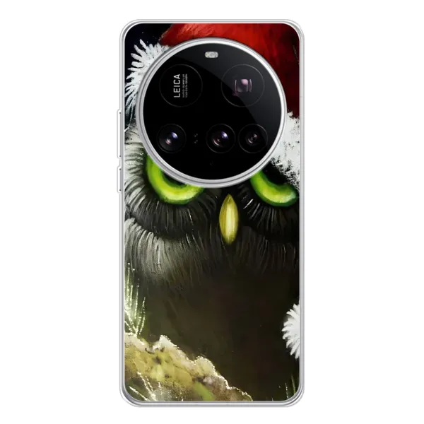 Чехол с принтом «Новогодняя Сова» для Xiaomi 15 Ultra Чехол с принтом «Новогодняя Сова» для Xiaomi 15 Ultra
