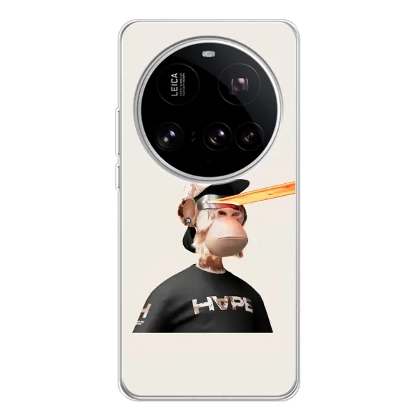 Чехол с принтом «обезьяна NFT в очках» для Xiaomi 15 Ultra