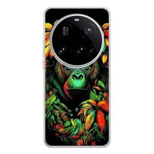 Чохол з Мавпами Xiaomi 15 Ultra - (AlphaPrint) (Мавпа в квітах)