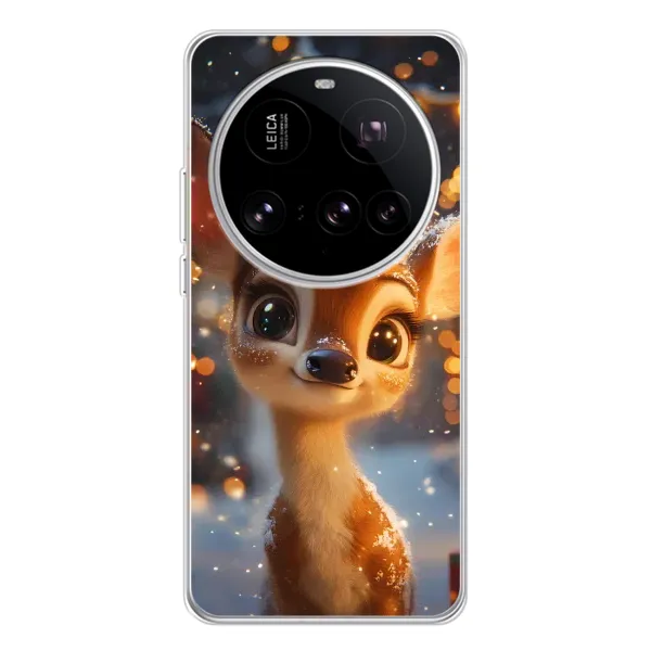 Чохол з принтом «Оленятко серед гірлянд» для Xiaomi 15 Ultra