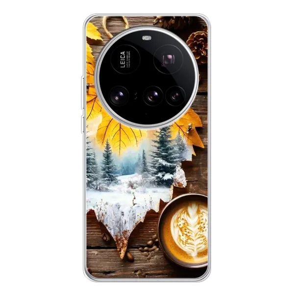 Чехол с принтом «Осенне-зимний кофе» для Xiaomi 15 Ultra