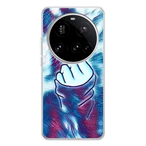 Чехол с принтом для Xiaomi 15 Ultra (AlphaPrint - Знак сердечка) (Радужное сердце)