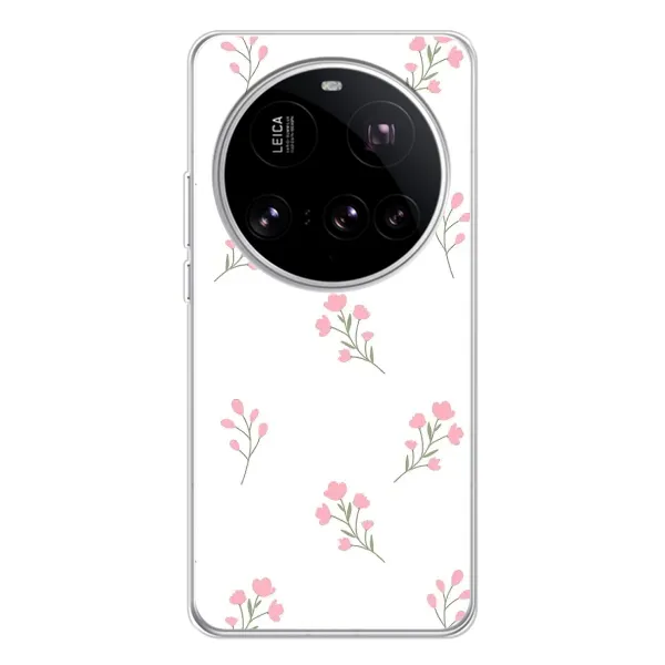 Чехол с принтом «Розовые цветы» для Xiaomi 15 Ultra