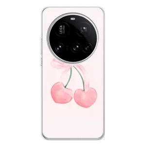 Чехол с розовым рисунком для Xiaomi 15 Ultra (Розовые вишни)