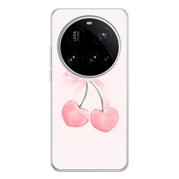 Чехол с принтом «Розовые вишни» для Xiaomi 15 Ultra