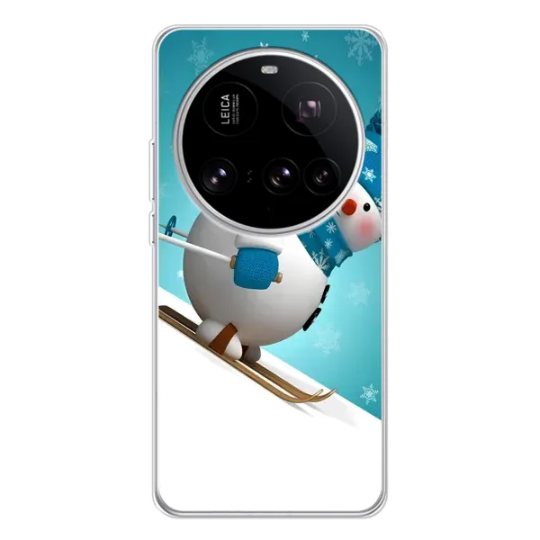 Чехол с принтом «Снеговик на лыжах» для Xiaomi 15 Ultra Чехол с принтом «Снеговик на лыжах» для Xiaomi 15 Ultra