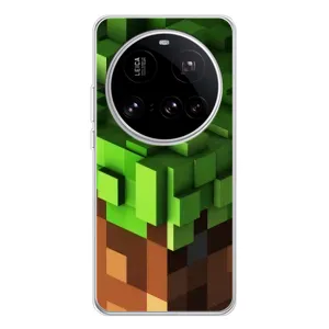 Чехол Майнкрафт на Xiaomi 15 Ultra (AlphaPrint) Minecraft (текстура Майнкрафт)