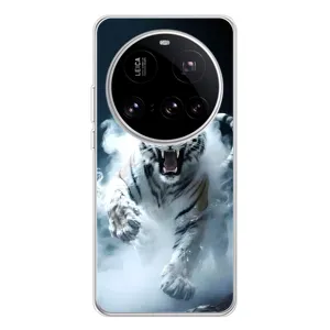 Чехол с принтом «Белый тигр в дыму» для Xiaomi 15 Ultra
