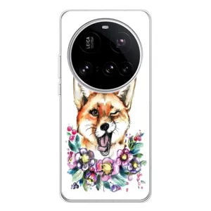 Чехлы с картинкой Лисички для Xiaomi 15 Ultra (VPrint) (Веселая лисичка)