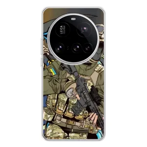 Чехлы с картинкой ЗСУ для Xiaomi 15 Ultra (AlphaPrint) (Воїн ЗСУ)