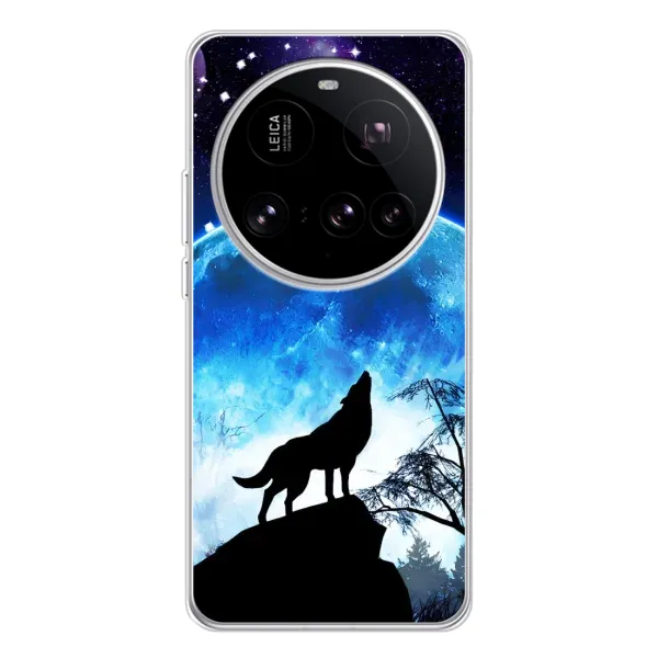 Чехол с принтом «Волк на луну» для Xiaomi 15 Ultra Чехол с принтом «Волк на луну» для Xiaomi 15 Ultra
