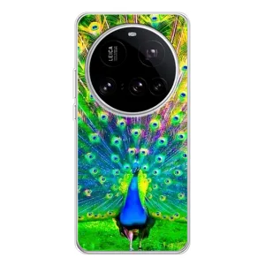 Чехол с птицами на Xiaomi 15 Ultra (VPrint) (Яркий Павлин)