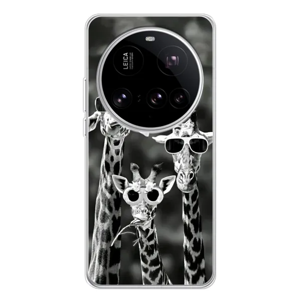 Чехол с принтом «Жирафы в очках» для Xiaomi 15 Ultra Чехол с принтом «Жирафы в очках» для Xiaomi 15 Ultra