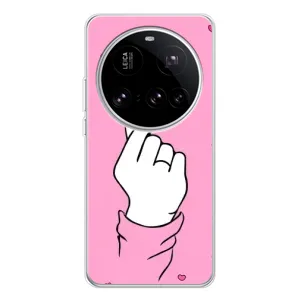 Чехол с принтом для Xiaomi 15 Ultra (AlphaPrint - Знак сердечка) (Знак Love)