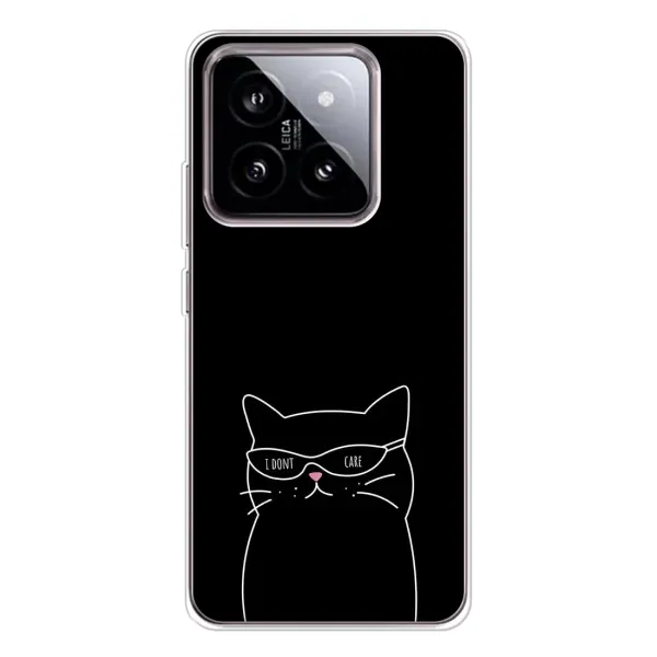Чехол с принтом «Равнодушный кот» для Xiaomi 15