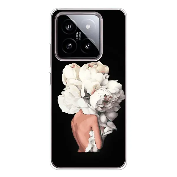 Чехол с принтом «Белые цветы» для Xiaomi 15 Чехол с принтом «Белые цветы» для Xiaomi 15