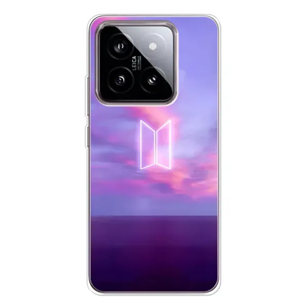 Чехол с принтом «BTS логотип» для Xiaomi 15 Чехол с принтом «BTS логотип» для Xiaomi 15
