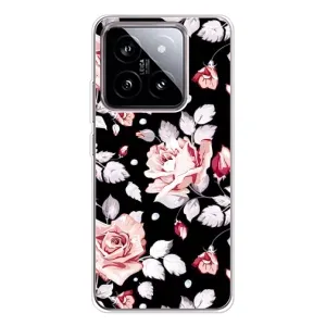 Чохли з квітами для Xiaomi 15 (VPrint) (Квіти на чорному)