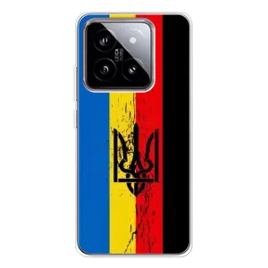 Украинские Чехлы для Xiaomi 15 с картинкой УПА (AlphaPrint) (Флаг УПА)