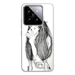 Чехол с печатью для Xiaomi 15 - (Мода) (AlphaPrint) (Фото девочки)