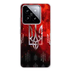 Украинские Чехлы для Xiaomi 15 с картинкой УПА (AlphaPrint) (ГЕРБ УПА)