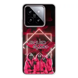 Чехол Гра в кальмара для Xiaomi 15 (Охранники Игра кальмара)