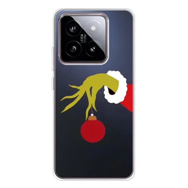 Чехол с принтом «Гринч с игрушкой» для Xiaomi 15