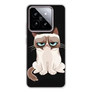 Чехол с принтом для Xiaomi 15 (AlphaPrint) Модные коты (Грустный кот)