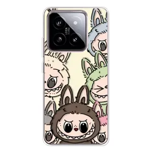 Чехол с Лабубу на Xiaomi 15 (Золотая обезьяна Bored Ape)
