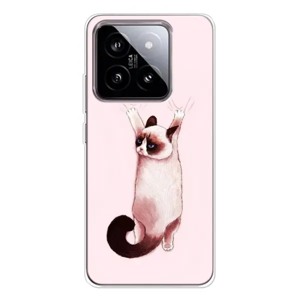 Чохол з принтом «Котик падає» для Xiaomi 15 Чохол з принтом «Котик падає» для Xiaomi 15