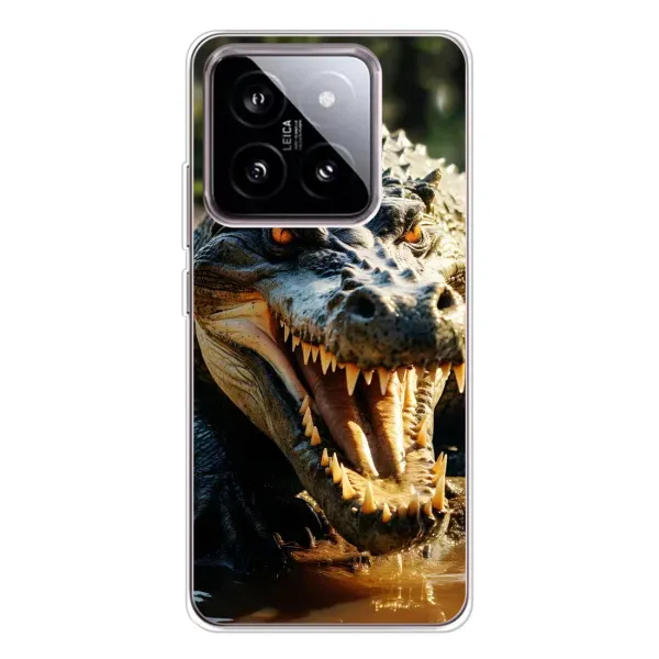 Чехол с принтом «Опасный крокодил» для Xiaomi 15 Чехол с принтом «Опасный крокодил» для Xiaomi 15