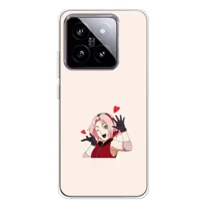 Чехлы Персонажи Аниме Наруто для Xiaomi 15 (AlphaPrint) (Лайк Сакура)