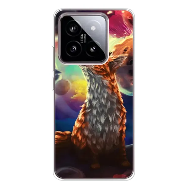 Чехол с принтом «Лисица в космосе» для Xiaomi 15 Чехол с принтом «Лисица в космосе» для Xiaomi 15