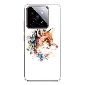 Чехлы с картинкой Лисички для Xiaomi 15 (VPrint) (Лисичка в цветочках)