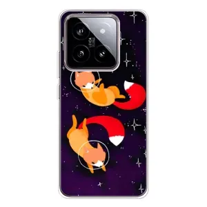 Чехлы с картинкой Лисички для Xiaomi 15 (VPrint) (Лисички космонавты)