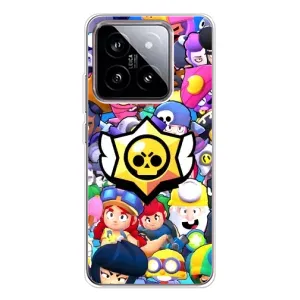 Чехол для Xiaomi 15 Бравл Старс (VPrint) (Лого Brawl Stars)