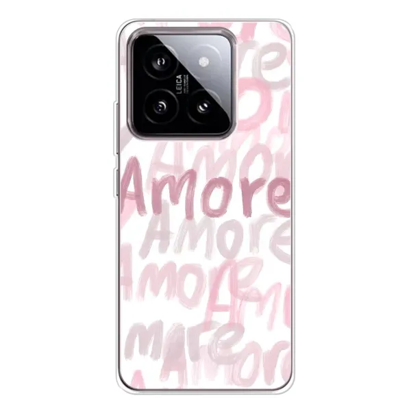 Чехол с принтом «Аморе любовь» для Xiaomi 15 Чехол с принтом «Аморе любовь» для Xiaomi 15