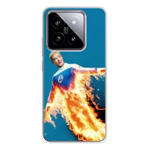 Чохол з принтом Фантастична четвірка для Xiaomi 15 (Людина-факел у вогні)