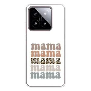 Чехлы для мамы на Xiaomi 15 (Текстовый коллаж мама)