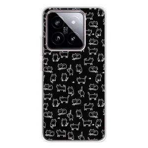 Чехол с принтом для Xiaomi 15 (AlphaPrint) Модные коты (Меленькие котики)
