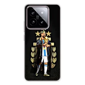 Чехлы для Xiaomi 15 (Leo чемпион) (AlphaPrint) (Месси Король)