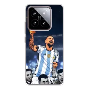 Чехлы для Xiaomi 15 (Leo чемпион) (AlphaPrint) (Месси с кубком)