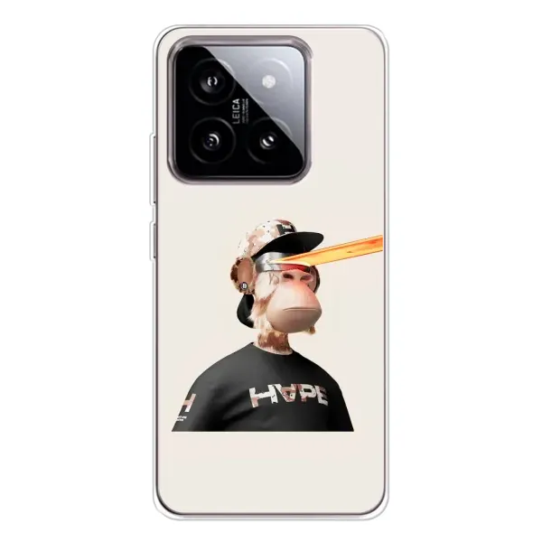Чохол з принтом «мавпа NFT в окулярах» для Xiaomi 15