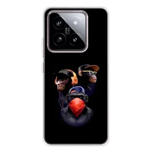 Чехол с Обезьянами Xiaomi 15 - (AlphaPrint) (Три обезьяны)