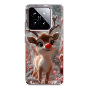 Яскравий чохол для Xiaomi 15 з Зимові Оленята