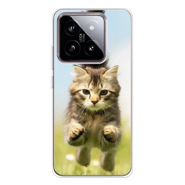 Чохол з принтом «Прижок кота» для Xiaomi 15 Чохол з принтом «Прижок кота» для Xiaomi 15