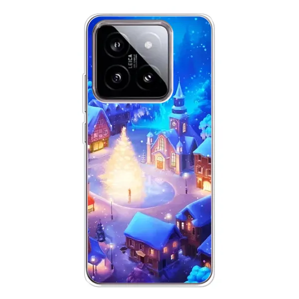 Чехол с принтом «Рождественский город» для Xiaomi 15