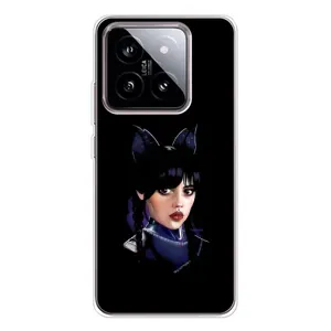 Чехлы Венсдей на Xiaomi 15 Уэнсдей (AlphaPrint) (серьезная Уэнздей)