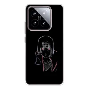 Чехлы на тему: Итачи Учиха для Xiaomi 15 (AlphaPrint) (силуэт Итачи)