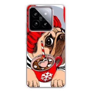 Чехлы с собаками для Xiaomi 15 (VPrint) (Собачка в шапке)